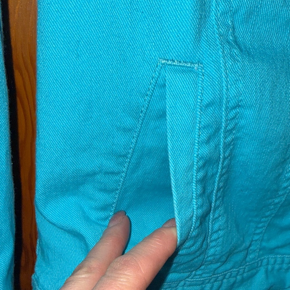Relativity Blue Floral Embroidered Jacket - Picture 4 of 9